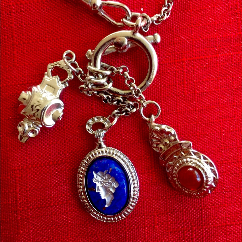 Necklace with three charms